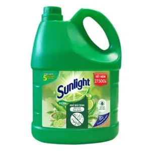 Nước rửa chén Sunlight can 3,6kg - Trà xanh - Xanh lá