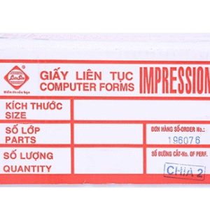 Giấy In Liên Tục 2 Liên Liên Sơn khổ 210x279